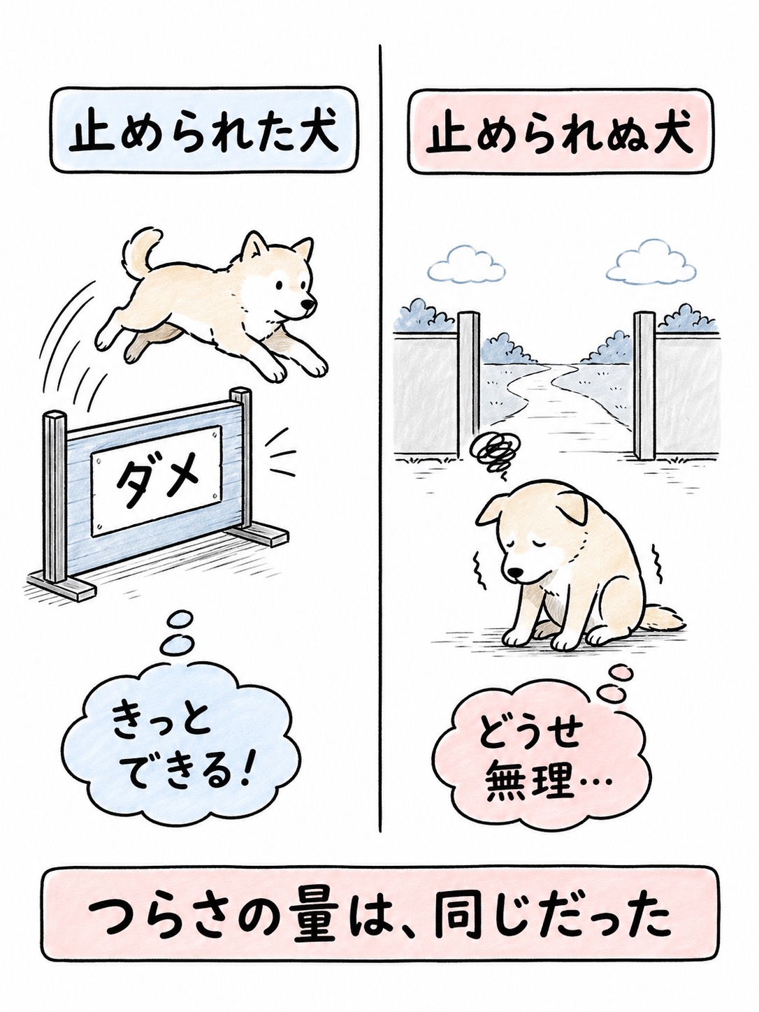 学習性無力感の図解