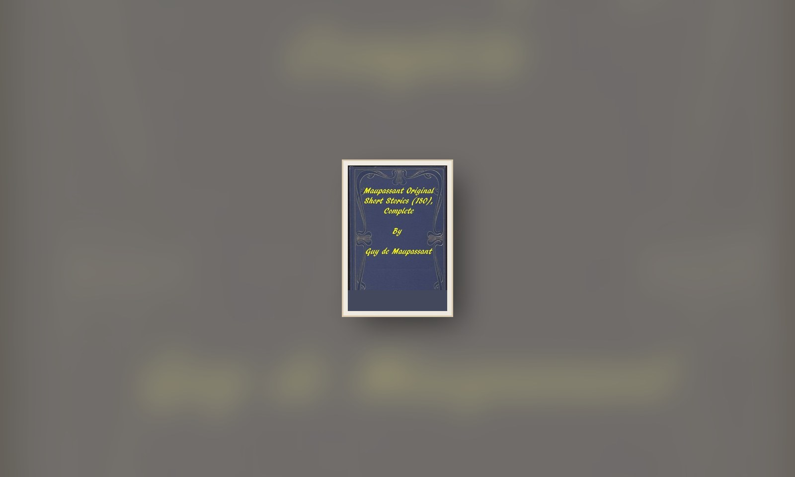ギィ・ド・モーパッサンの完全なオリジナル短編小説に関連する古典図版