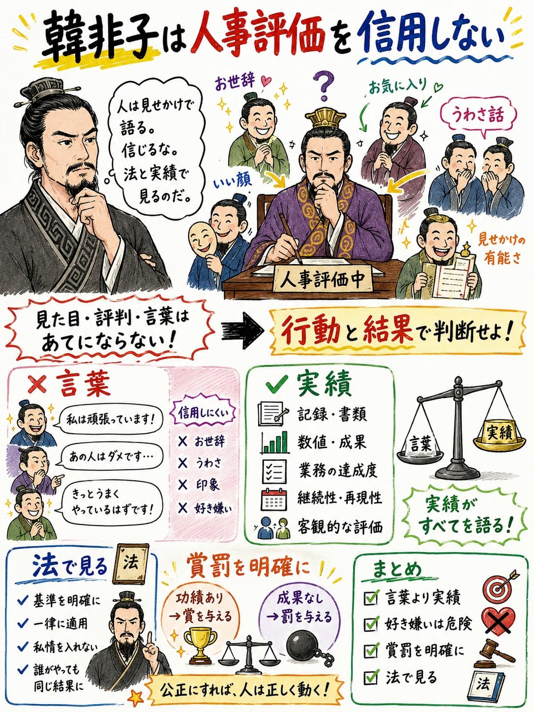 韓非子は人事評価を信用しないの表紙