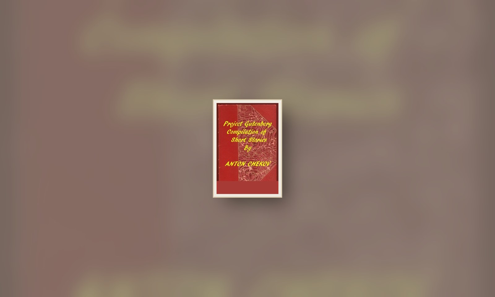 チェーホフの短編小説を集めた・原典に関連する古典図版