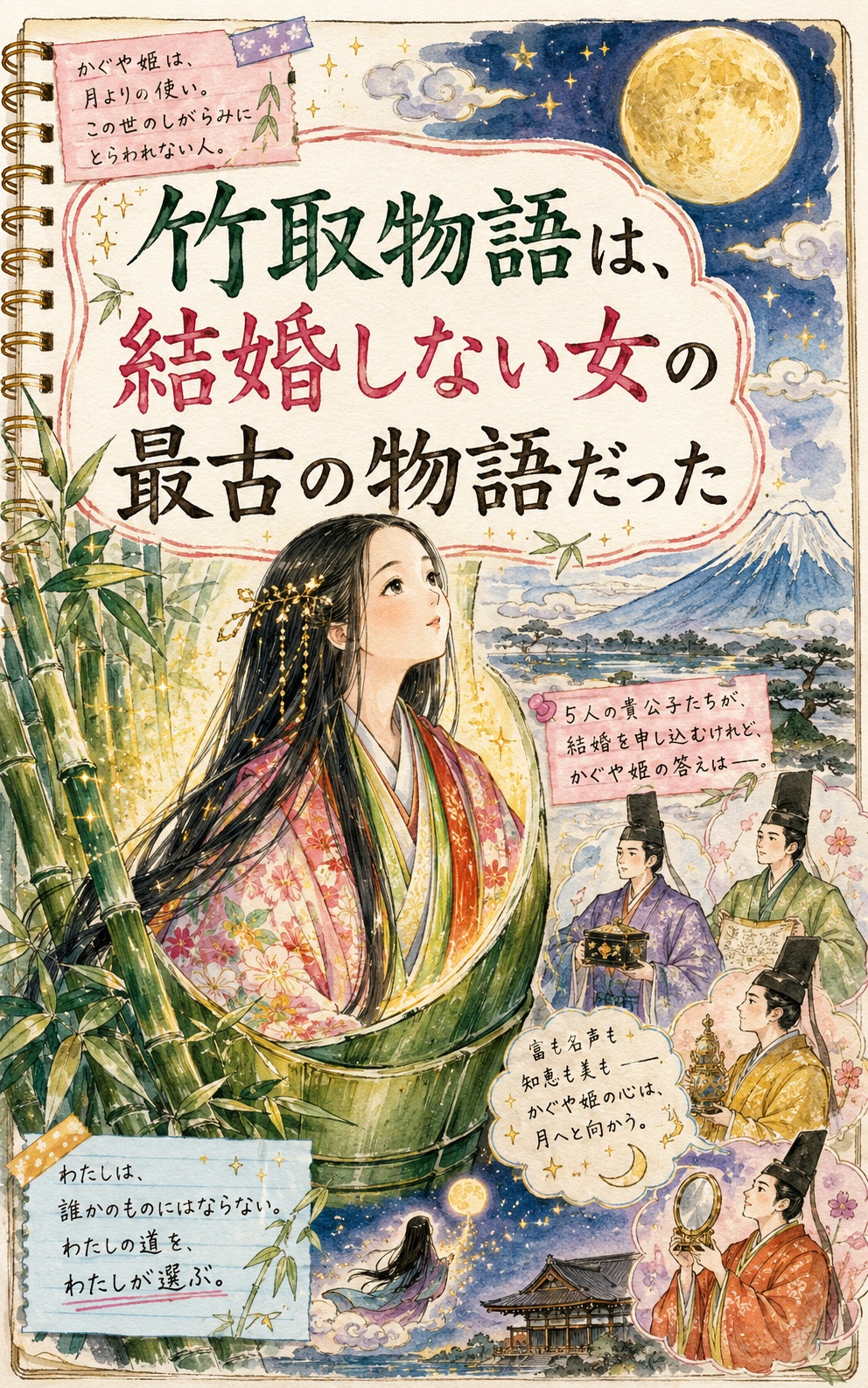 竹取物語は、結婚しない女の最古の物語だった 表紙